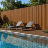 Fassadenverkleidung Eiche 290CM | Garten | 3D Holzmaserung