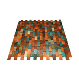 Selbstklebende Mosaikfliesen Metall | Riemchen 3D Patina Kupfer | 30×29,8 cm | Küche, Bad & WC