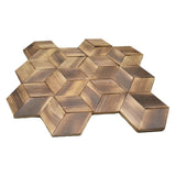 Holz Mosaikpaneele | Fresh Pine | 30×35 cm | Holzfliese