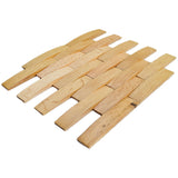 Holz Wandverkleidung Eiche Hell Mosaik-Look 3D | 30×30 cm