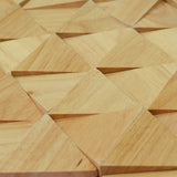 Holz Mosaikpaneele | Rubberwood Compact | 28×30 cm | Holzfliese