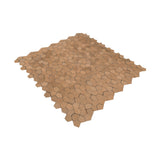 Selbstklebende Mosaikfliesen Metall | Pentagon 3D Lachs | 28,2×28,2 cm | Küche, Bad & WC
