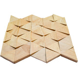Holz Mosaikpaneele | Rubberwood Compact | 28×30 cm | Holzfliese