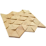 Holz Mosaikpaneele | Rubberwood Compact | 28×30 cm | Holzfliese