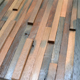 Holz Mosaikpaneele | Shipwood Compact | 30×30 cm | Holzfliese