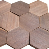 Holz Mosaikpaneele | Walnuss Tropical | 26×30 cm | Holzfliese