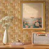 Holz Mosaikpaneele | Timeless Teak | 30×30 cm | Holzfliese