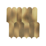 Selbstklebende Mosaikpaneele | Bogen Gold | 28,8×29,8 cm | Metall