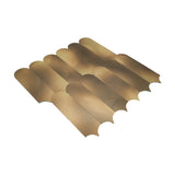 Selbstklebende Mosaikfliesen Metall | Bogen Gold | 28,8×29,8 cm | Küche, Bad & WC