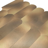 Selbstklebende Mosaikfliesen Metall | Bogen Gold | 28,8×29,8 cm | Küche, Bad & WC