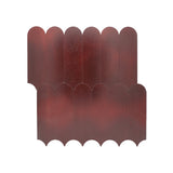 Selbstklebende Mosaikfliesen Metall | Bogen Bordeaux | 28,8×29,8 cm | Küche, Bad & WC