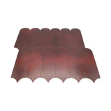 Selbstklebende Mosaikfliesen Metall | Bogen Bordeaux | 28,8×29,8 cm | Küche, Bad & WC