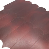Selbstklebende Mosaikfliesen Metall | Bogen Bordeaux | 28,8×29,8 cm | Küche, Bad & WC