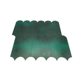 Selbstklebende Mosaikfliesen Metall | Bogen Dunkelgrün | 28,8×29,8 cm | Küche, Bad & WC