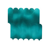 Selbstklebende Mosaikfliesen Metall | Bogen Türkis | 28,8×29,8 cm | Küche, Bad & WC
