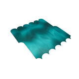 Selbstklebende Mosaikfliesen Metall | Bogen Türkis | 28,8×29,8 cm | Küche, Bad & WC