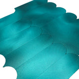 Selbstklebende Mosaikfliesen Metall | Bogen Türkis | 28,8×29,8 cm | Küche, Bad & WC