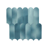 Selbstklebende Mosaikfliesen Metall | Bogen Blau | 28,8×29,8 cm | Küche, Bad & WC