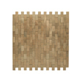 Selbstklebende Mosaikpaneele | Riemchen 3D Gold | 30×29,8 cm | Metall