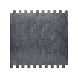 Selbstklebende Mosaikfliesen Metall | Riemchen 3D Anthrazit | 30×29,8 cm | Küche, Bad & WC