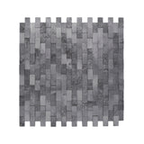 Selbstklebende Mosaikfliesen Metall | Riemchen 3D Anthrazit | 30×29,8 cm | Küche, Bad & WC