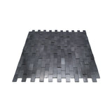 Selbstklebende Mosaikpaneele | Riemchen 3D Anthrazit | 30×29,8 cm | Metall