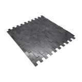 Selbstklebende Mosaikpaneele | Riemchen 3D Anthrazit | 30×29,8 cm | Metall