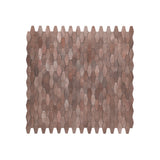 Selbstklebende Mosaikpaneele | Picket 3D Dunkelkupfer | 31×30 cm | Metall