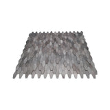 Selbstklebende Mosaikpaneele | Picket 3D Grau | 31×30 cm | Metall