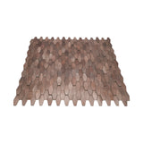 Selbstklebende Mosaikpaneele | Picket 3D Dunkelkupfer | 31×30 cm | Metall