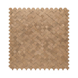 Selbstklebende Mosaikfliesen Metall | Fischschuppe 3D Kupfer | 28,8×29,8 cm | Küche, Bad & WC