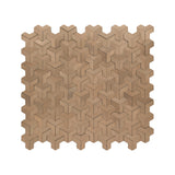 Selbstklebende Mosaikfliesen Metall | Trifold 3D Natur | 30,3×28 cm | Küche, Bad & WC
