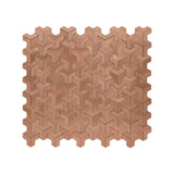Selbstklebende Mosaikfliesen Metall | Trifold 3D Kupfer | 30,3×28 cm | Küche, Bad & WC