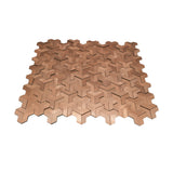 Selbstklebende Mosaikfliesen Metall | Trifold 3D Kupfer | 30,3×28 cm | Küche, Bad & WC