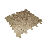 Selbstklebende Mosaikfliesen Metall | Trifold 3D Gold | 30,3×28 cm | Küche, Bad & WC