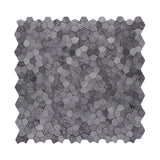 Selbstklebende Mosaikfliesen Metall | Pentagon 3D Grau | 28,2×28,2 cm | Küche, Bad & WC