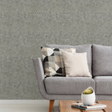 Selbstklebende Mosaikpaneele | Mini Hexagon 3D Silber | 29,8×30,7 cm | Metall