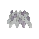 Selbstklebende Mosaikfliesen Metall | Picket Grau | 30×30 cm | Küche, Bad & WC