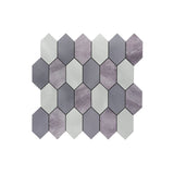 Selbstklebende Mosaikpaneele | Picket Mauve | 30×30 cm | Metall