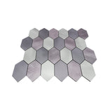 Selbstklebende Mosaikpaneele | Picket Mauve | 30×30 cm | Metall