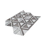 Selbstklebende Mosaikfliesen Metall | Dreieck Grau | 28,7×33,1 cm | Küche, Bad & WC