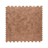 Selbstklebende Mosaikpaneele | Dreipass 3D Kupfer | 30,5×29,6 cm | Metall