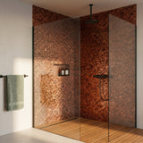Selbstklebende Mosaikfliesen Metall | Fächer Kupfer | 26,8×28,1 cm | Küche, Bad & WC