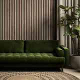 Akustikpaneele Mokka | XL 300 cm x 60 cm | Dreiseitig Echtholzfurnier