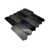Selbstklebende Mosaikfliesen Metall | Picket Blau | 28,2×27,3 cm | Küche, Bad & WC