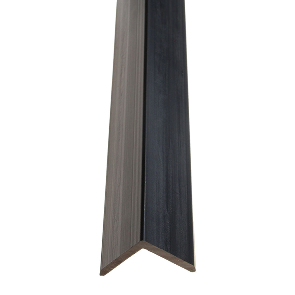 Fassadenverkleidung Abschlussleiste Schwarz 290CM | Garten | 3D-Holzmaserung