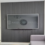 Akustikpaneele Walnuss-Grau | 240 cm x 60 cm | Dreiseitig Echtholzfurnier