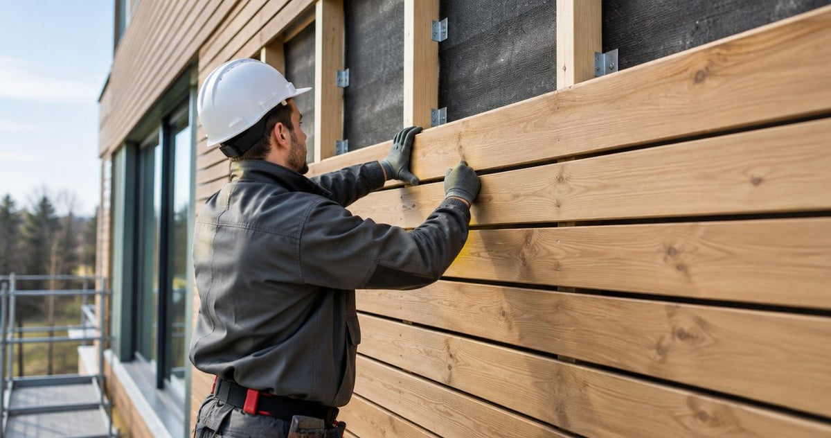 Wie lange dauert der Aufbau einer hinterlüfteten Holzfassade?