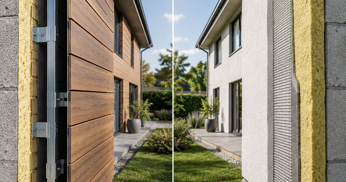 Ist eine hinterlüftete Fassade teurer als eine gedämmte Fassade?