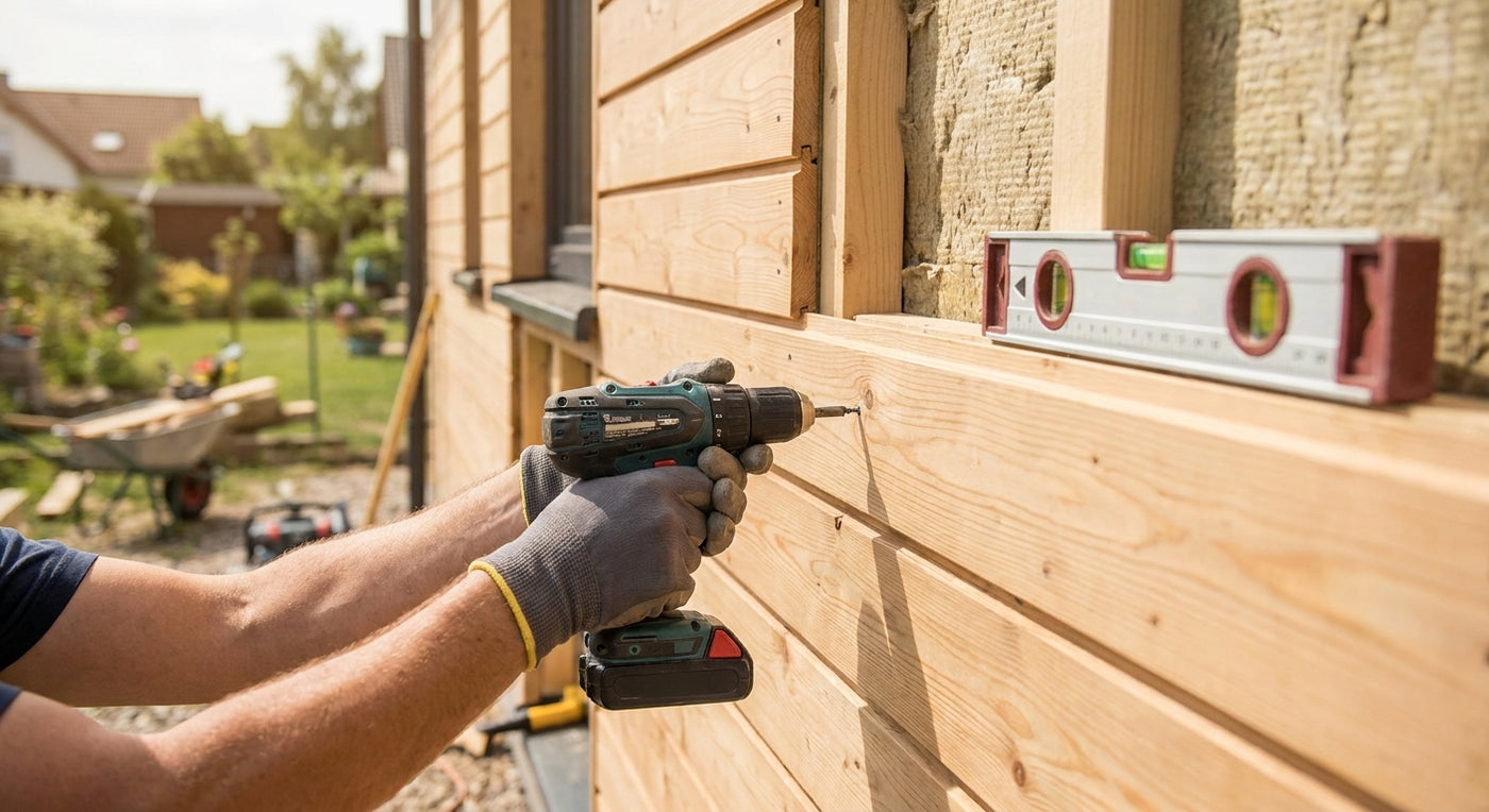 Fassadenverkleidung Holz selbst montieren: Anleitung